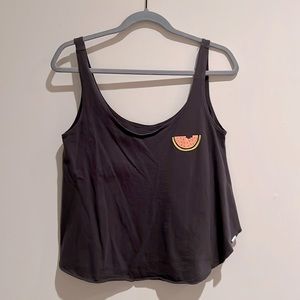 O’Neill crop top tank top- watermelon “BITE ME”